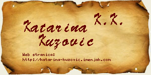 Katarina Kuzović vizit kartica